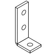 L- Anschlusslaschen-set 1-2 Loch 10,5mm